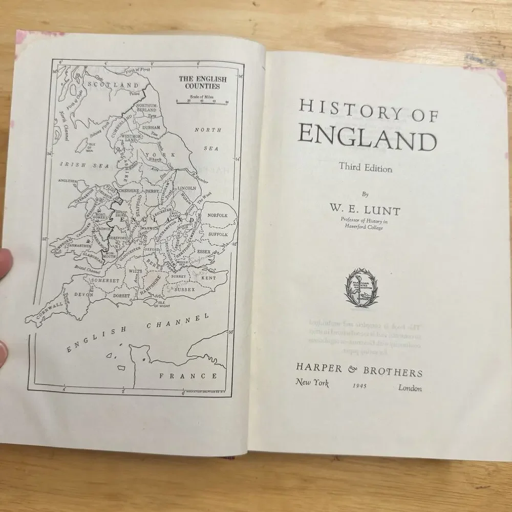 History Of England Harpers Historical Series Hardcover Book By WE Lunt 1945 - Picture 6 of 16
